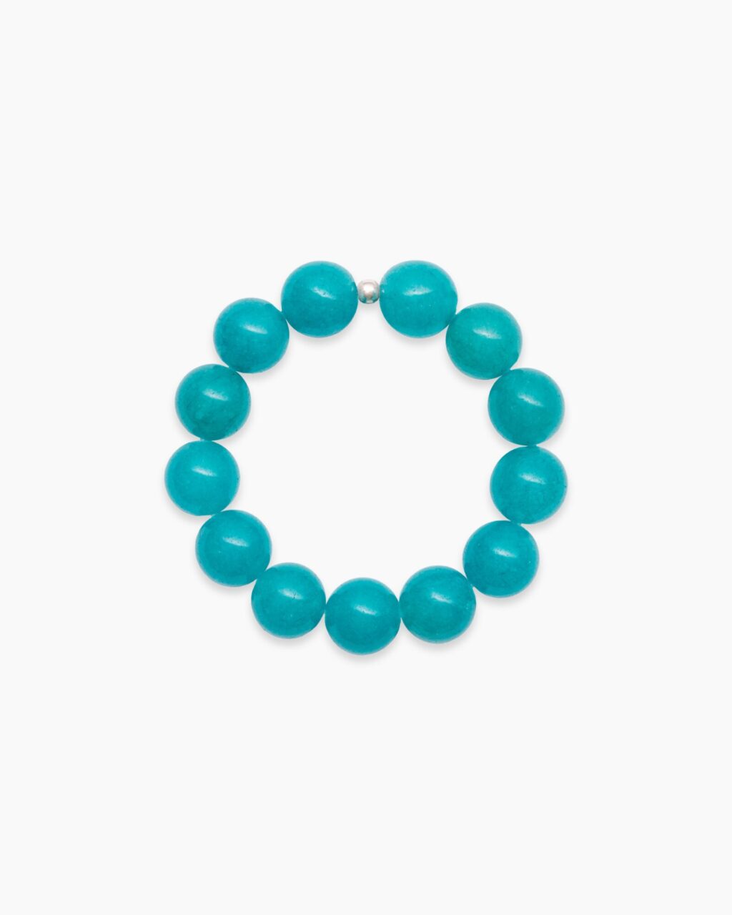AURORA bracelet with aquamarine and sterling silver clasp