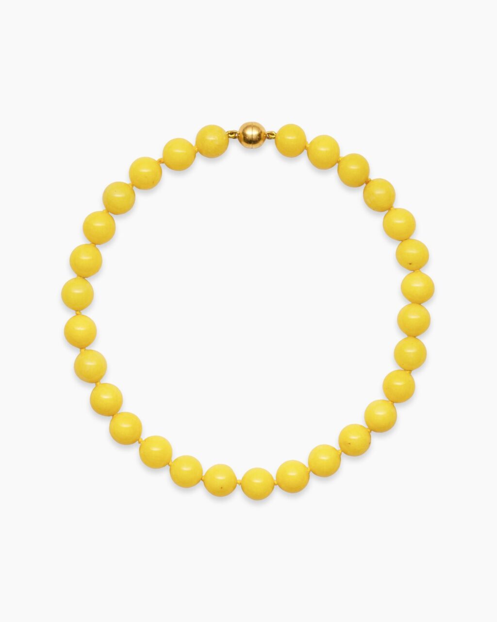 AURORA Collier mit gelber Jade und 18 Karat vergoldetem Sterling Silber