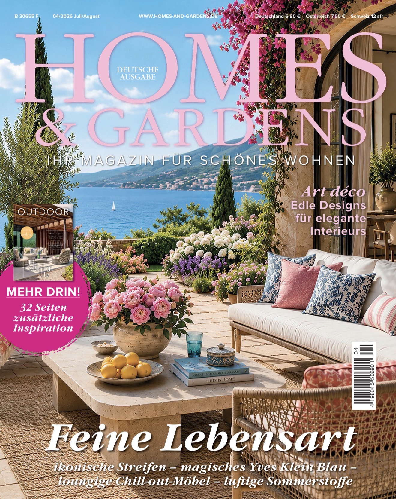 HOMES & GARDENS Cover 04/2026 Juli/August – Deutsche Ausgabe