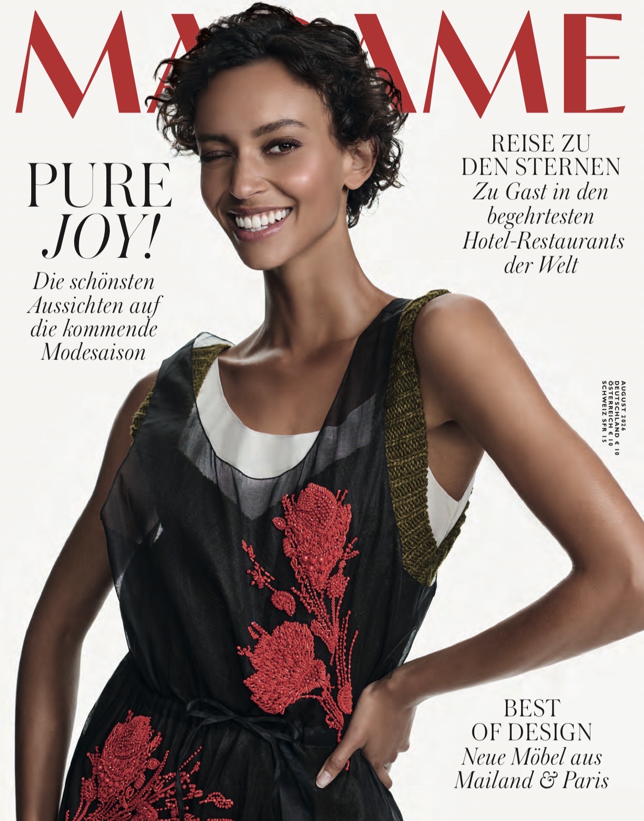 MADAME Cover August 2026 – Pure Joy Ausgabe