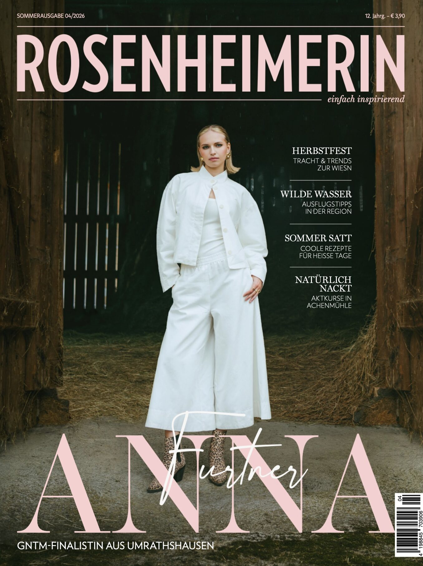 ROSENHEIMERIN Cover Sommerausgabe 2026 – Anna Furtner