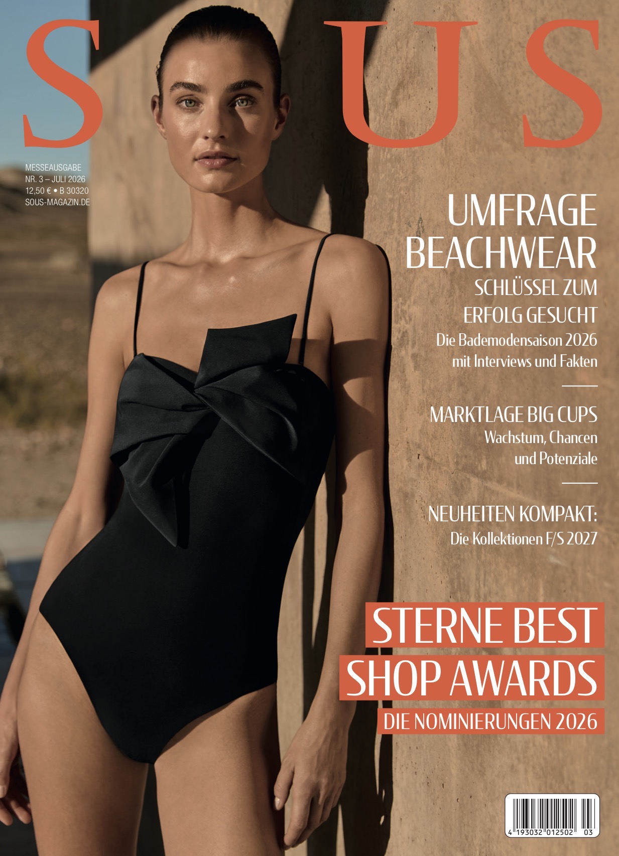 SOUS Cover Juli 2026 – Messeausgabe Nr. 3 des Dessous-Magazins