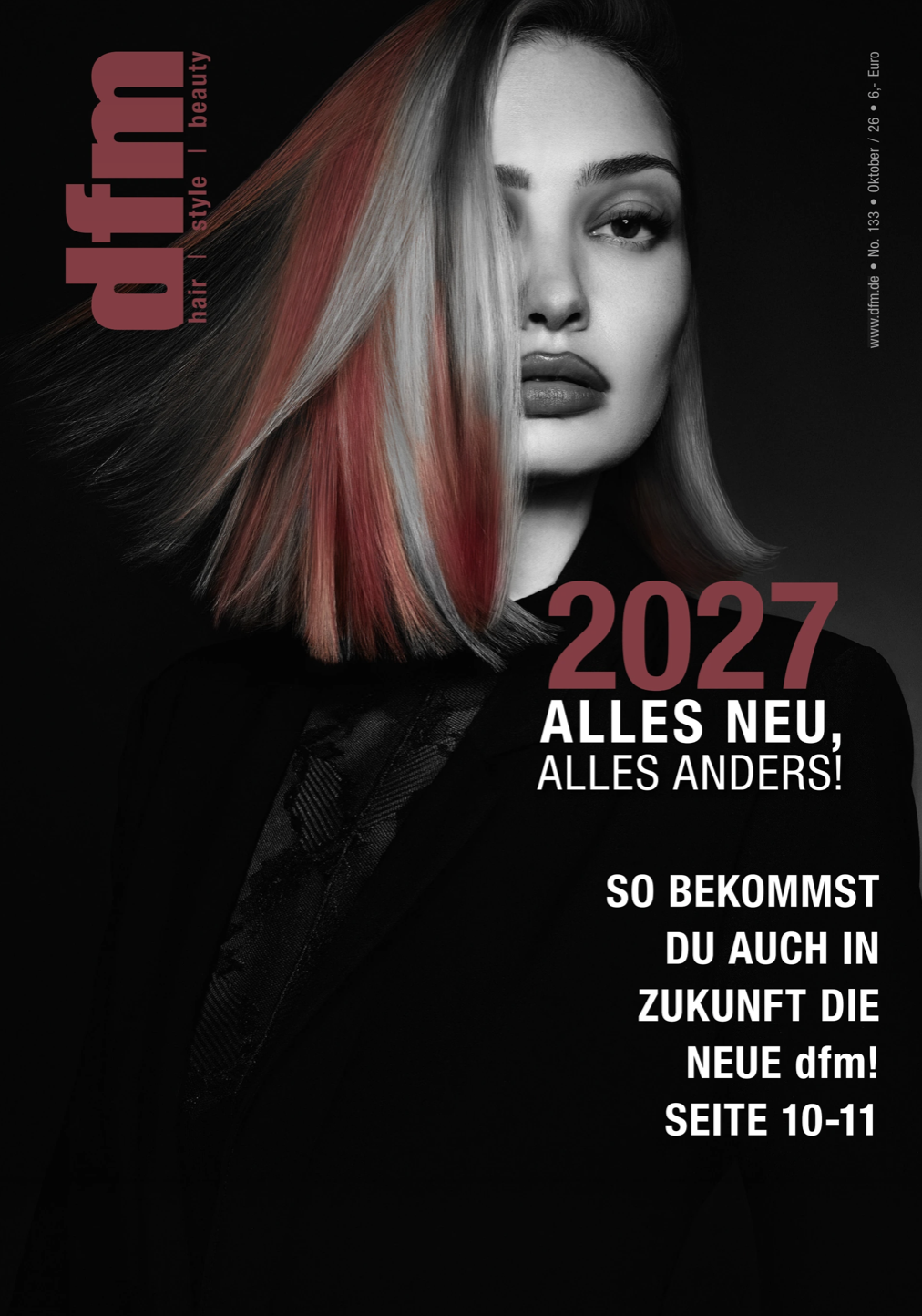 DFM Cover Oktober 2026 – Frisuren- und Beautymagazin